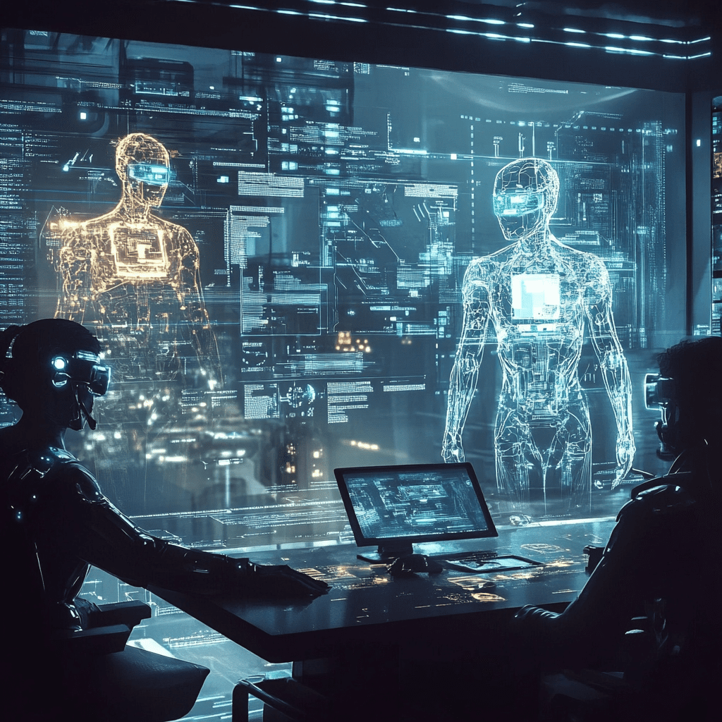 future with holograms and avatars